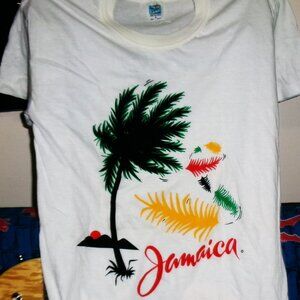 jamaica palm tee new m logo tee - Caribbean rasta bob marley reggae culture pop